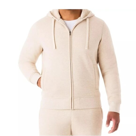 Member’s Mark Men's Sherpa Lined Full Zip Hoodie (Small) - Picture 1 of 8